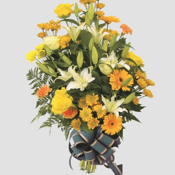 Ramo Funerario tonos Amarillos